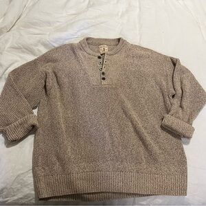 Vintage Red Head Beige Sweater